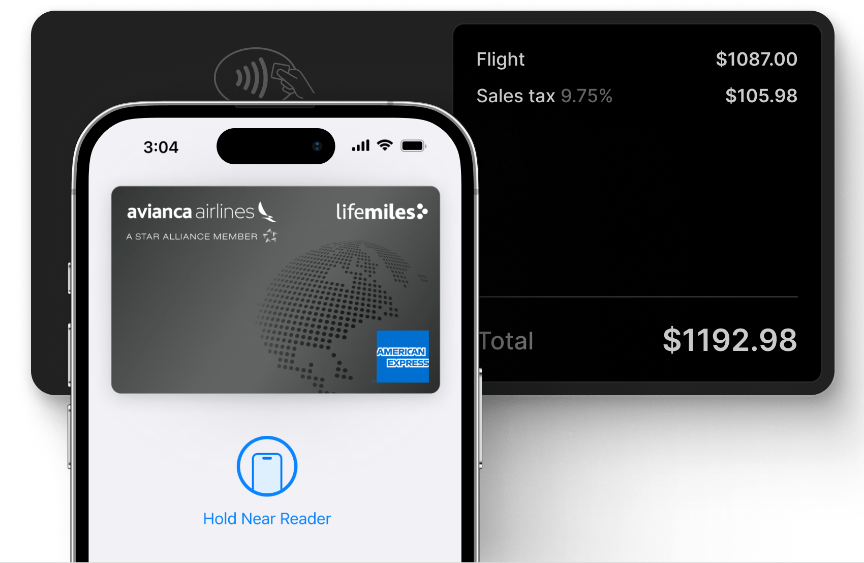 mobile device using digital card reader